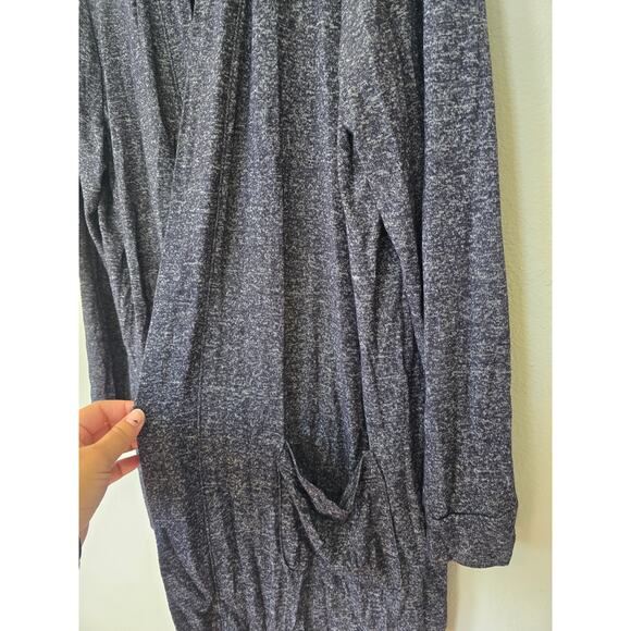 Lane Bryant 18/20 Soft Open Front Cardigan Heathered Gray Plus Size Cozy Fall - Picture 3 of 8